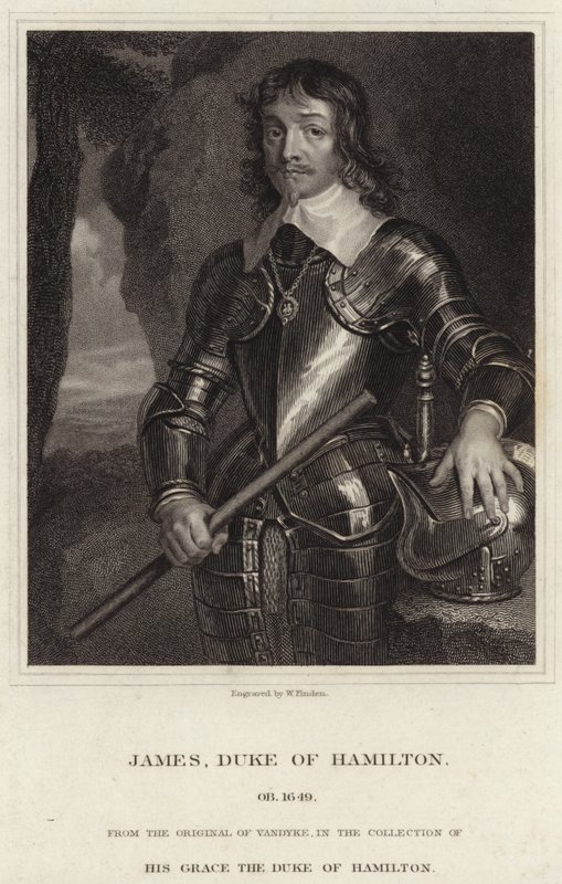 Hamiltonin herttuan James Hamiltonin muotokuva tekijältä Anthony van Dyck