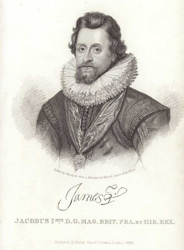 James I:n muotokuva Englannista ja Irlannista tekijältä Anthony van Dyck