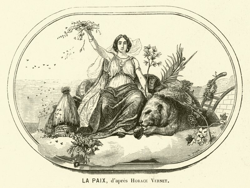 Rauha (kaiverrus) tekijältä Antoine Charles Horace Vernet