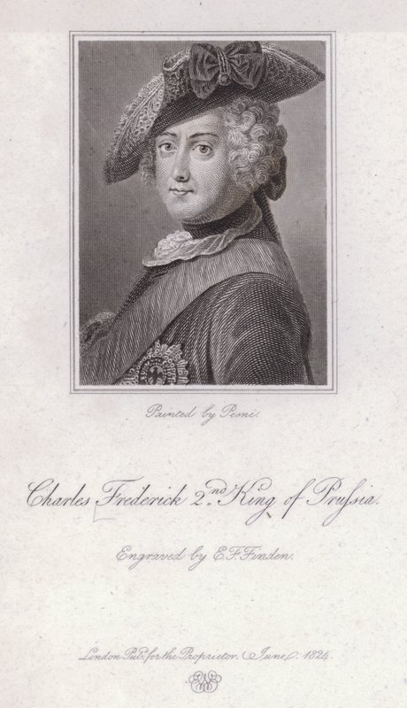 Frederick Suuri, Preussin kuningas (kaiverrus) tekijältä Antoine Pesne