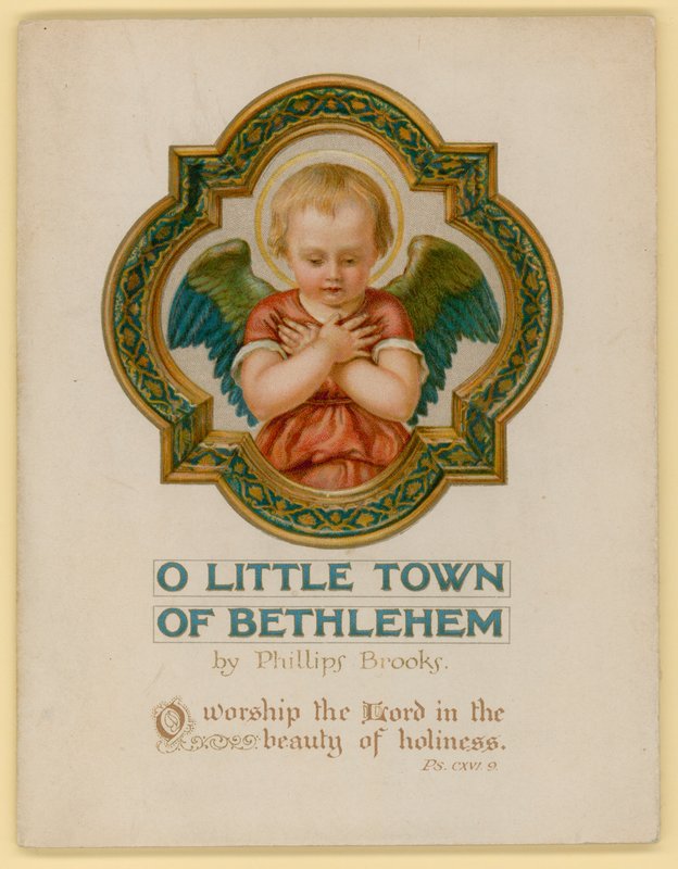 Kuvitus O Little Town of Bethlehem (chromolitho) tekijältä Archibald Henning