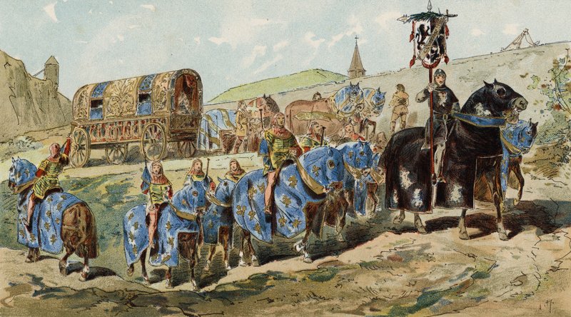 Jaloisten naisten vaunut, 1200-luku tekijältä Armand Jean Heins
