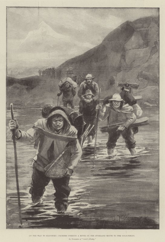 Matkalla Klondikeen Packers kaataa jokea Overland Routella Gold-Fieldsiin tekijältä Arthur David McCormick