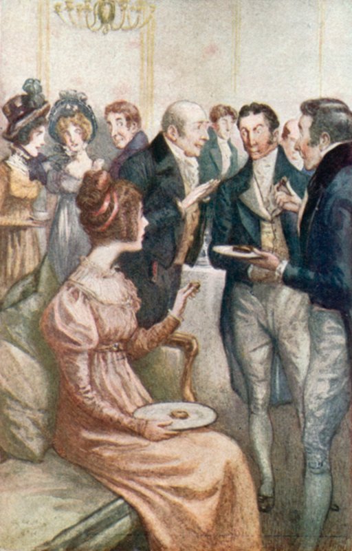 Kuvitus Jane Austenin kirjaan Emma tekijältä Arthur Wallis Mills