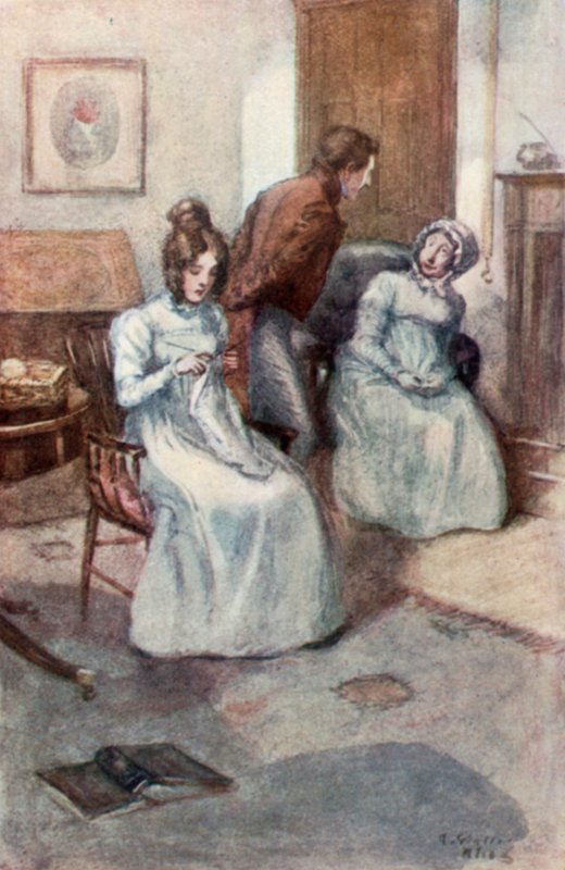Kuvitus Jane Austenin Northanger Abbey -teokseen tekijältä Arthur Wallis Mills