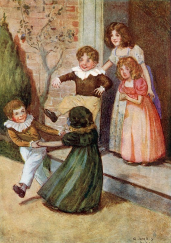 Kuvitus Jane Austenin teokseen "Ylpeys ja ennakkoluulo". tekijältä Arthur Wallis Mills