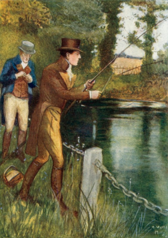 Kuvitus Jane Austenin teokseen "Ylpeys ja ennakkoluulo". tekijältä Arthur Wallis Mills