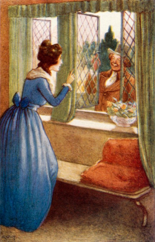 Kuvitus Jane Austenin teokseen "Ylpeys ja ennakkoluulo". tekijältä Arthur Wallis Mills