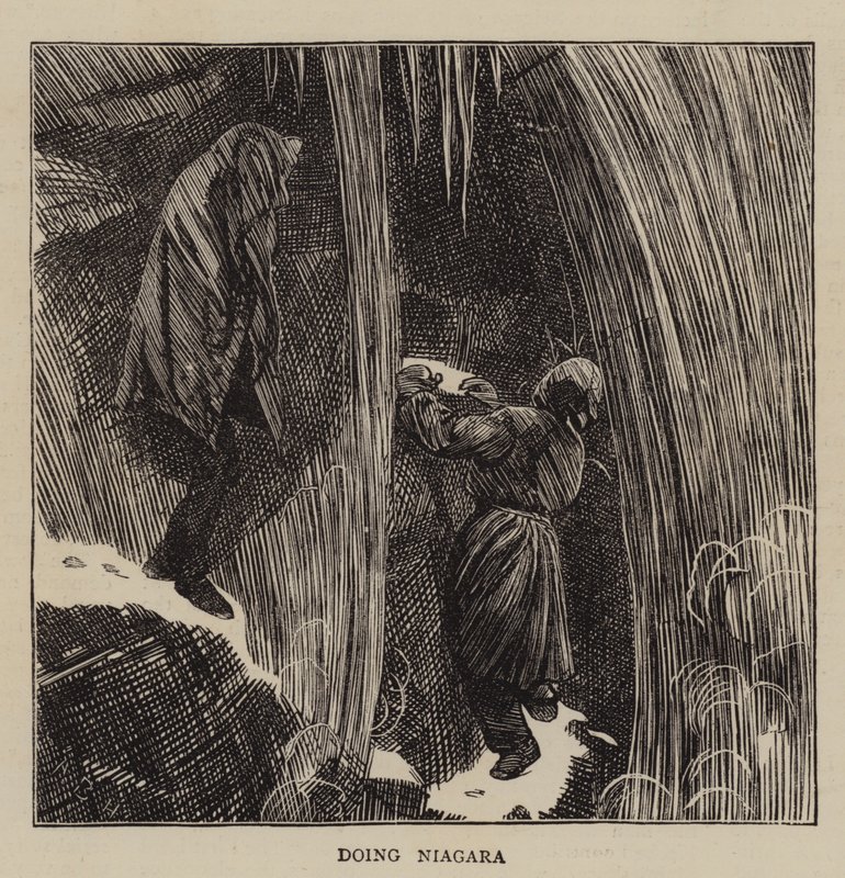 Niagaraa tekemässä tekijältä Arthur Boyd Houghton