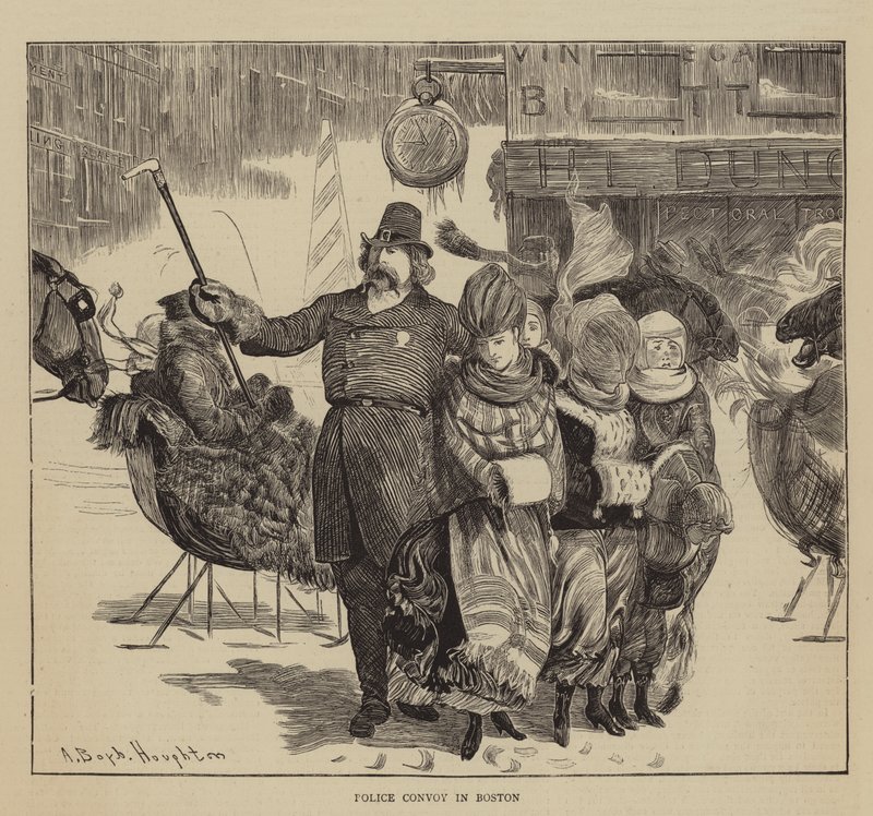 Graphic America, Shakers, Police Convoy Bostonissa tekijältä Arthur Boyd Houghton