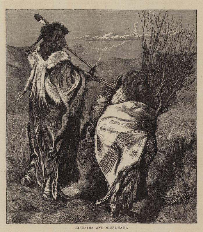 Hiawatha ja Minne-ha-ha tekijältä Arthur Boyd Houghton