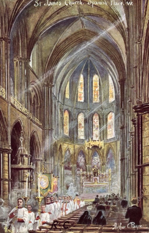 St Jamesin kirkko, espanjalainen paikka tekijältä Arthur Charles Payne