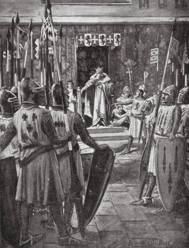Henrik III ja paronit (litografia) tekijältä Arthur David (after) McCormick