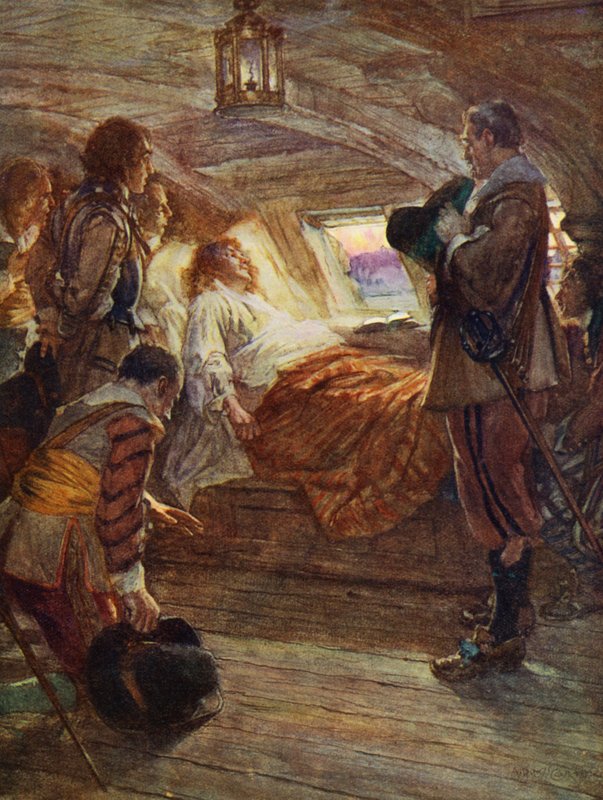 Sir Francis Draken kuolema tekijältä Arthur David (after) McCormick