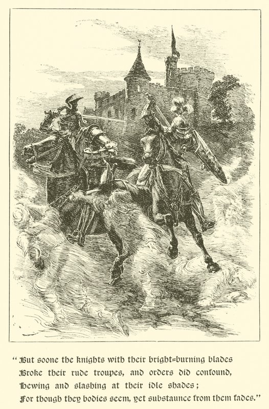 Sir Guyon, The House of Temperance (kaiverrus) tekijältä Arthur George Walker