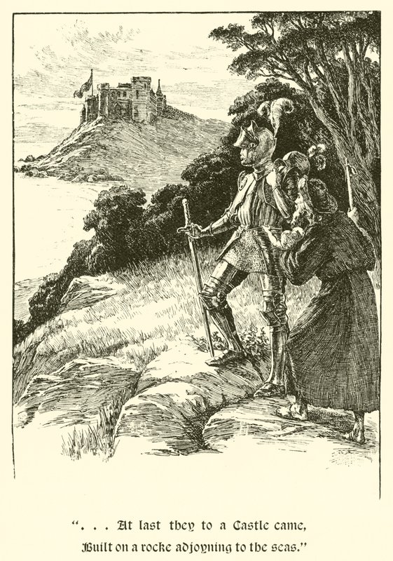 Sir Guyon, Kolme sisarta (kaiverrus) tekijältä Arthur George Walker