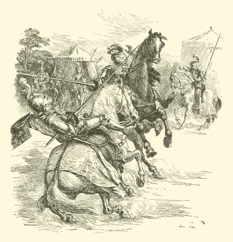 The Legend of Britomart, The Tournament (kaiverrus) tekijältä Arthur George Walker
