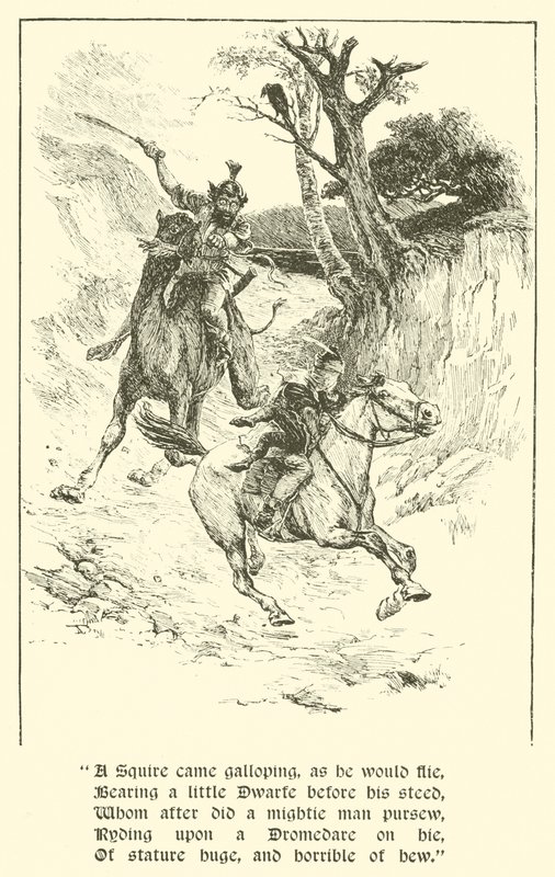 The Squire Of Low Degree, The Giant with Flaming Eyes (kaiverrus) tekijältä Arthur George Walker