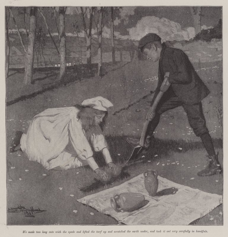 Antiikkiesineiden myynti, kirjoittanut E Nesbit tekijältä Arthur Herbert Buckland