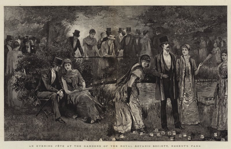 Iltajuhla Royal Botanic Societyn puutarhassa, Regent