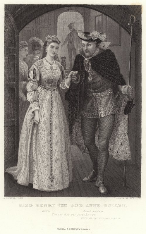 Kuningas Henrik VIII ja Anne Bullen, kuningas Henrik VIII, näytös I, Sc IV tekijältä Arthur Hopkins