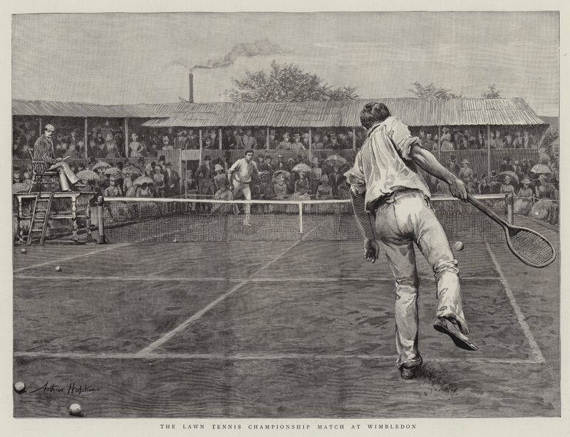 Lawn Tennis Championship -ottelu Wimbledonissa tekijältä Arthur Hopkins