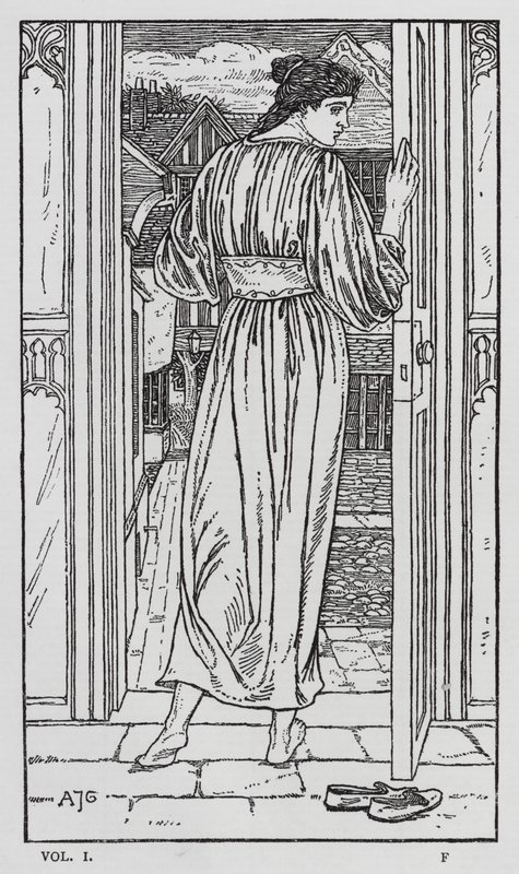 Hans Christian Andersen: Onnen goloshes (litho) tekijältä Arthur Joseph Gaskin