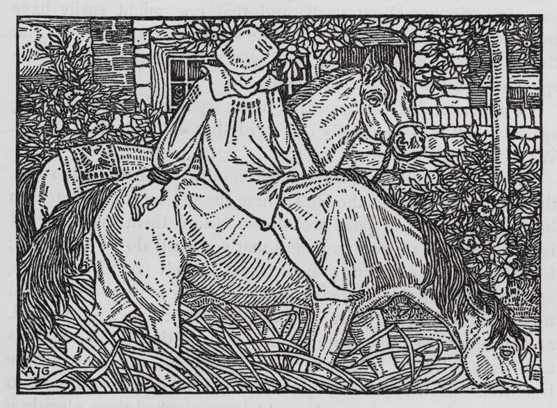 Hans Christian Andersen: Naapuriperheet (litho) tekijältä Arthur Joseph Gaskin