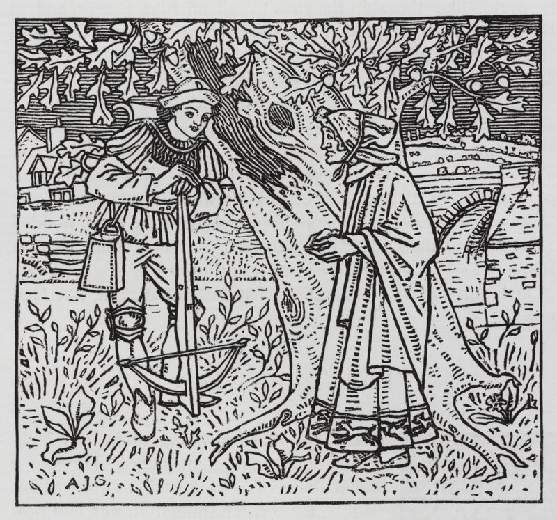 Hans Christian Andersen: The Tinder Box (litho) tekijältä Arthur Joseph Gaskin