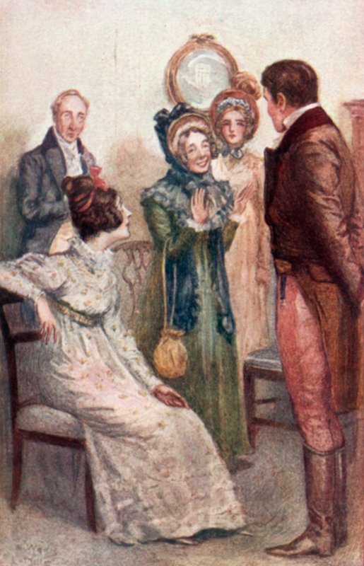 Jane Austenin kuvitus Emmalle tekijältä Arthur Wallis Mills
