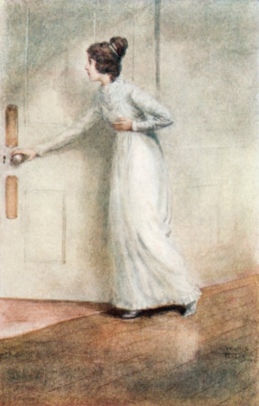 Jane Austenin kuvitus Northanger Abbeysta tekijältä Arthur Wallis Mills