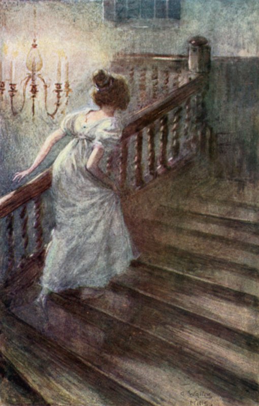 Jane Austenin kuvitus Northanger Abbeysta tekijältä Arthur Wallis Mills