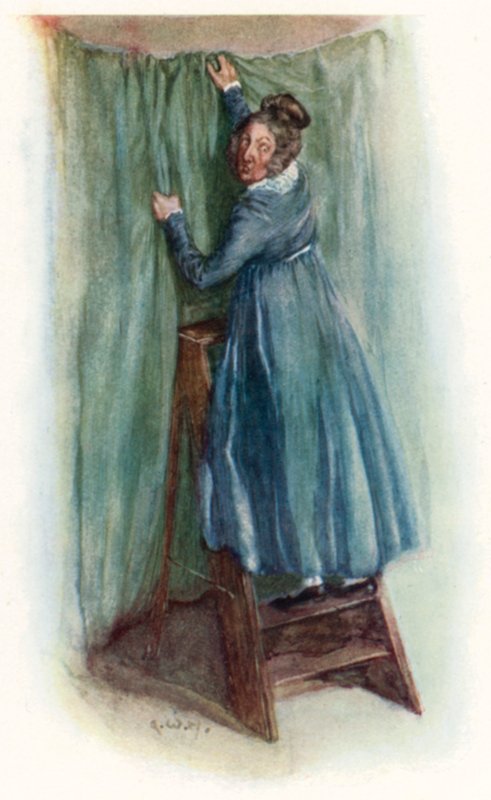 Jane Austenin kuvitus Northanger Abbeysta tekijältä Arthur Wallis Mills