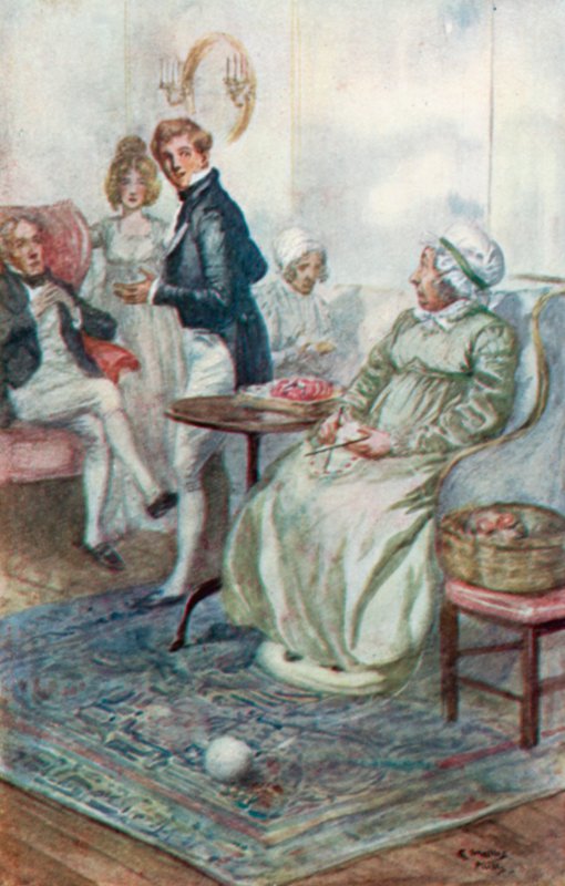 Jane Austenin kuvitus Northanger Abbeysta tekijältä Arthur Wallis Mills