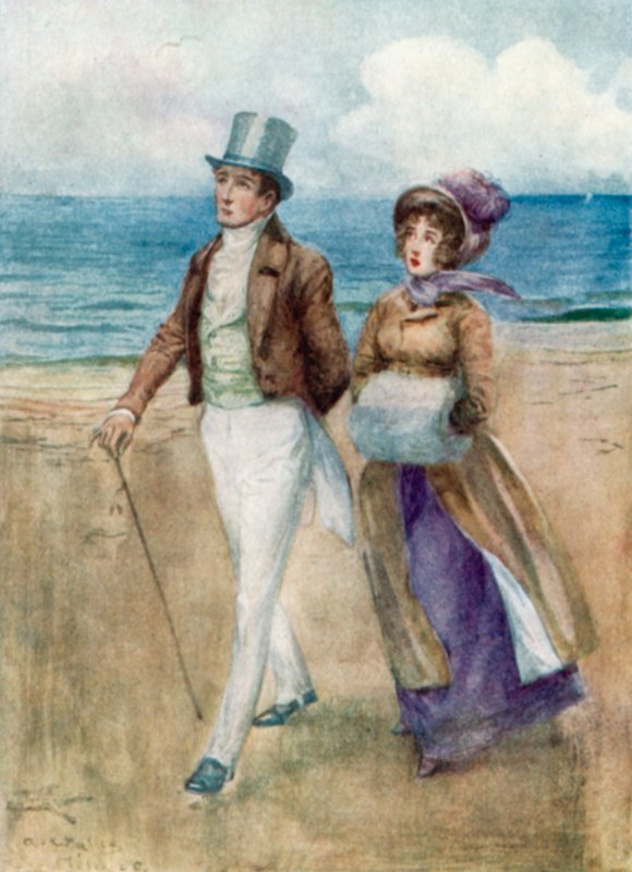 Jane Austenin kuvitus suostutteluun tekijältä Arthur Wallis Mills