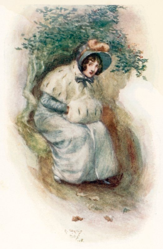 Jane Austenin kuvitus suostutteluun tekijältä Arthur Wallis Mills