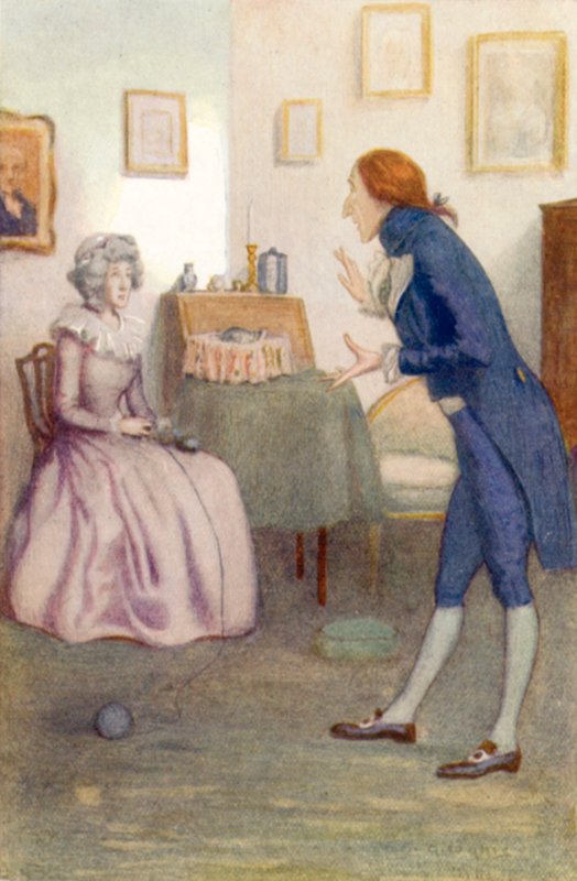 Jane Austenin kuvitus Ylpeydelle ja ennakkoluulolle tekijältä Arthur Wallis Mills