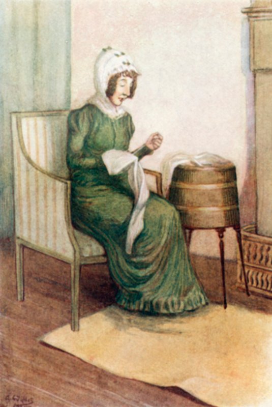 Jane Austenin kuvitus Ylpeydelle ja ennakkoluulolle tekijältä Arthur Wallis Mills