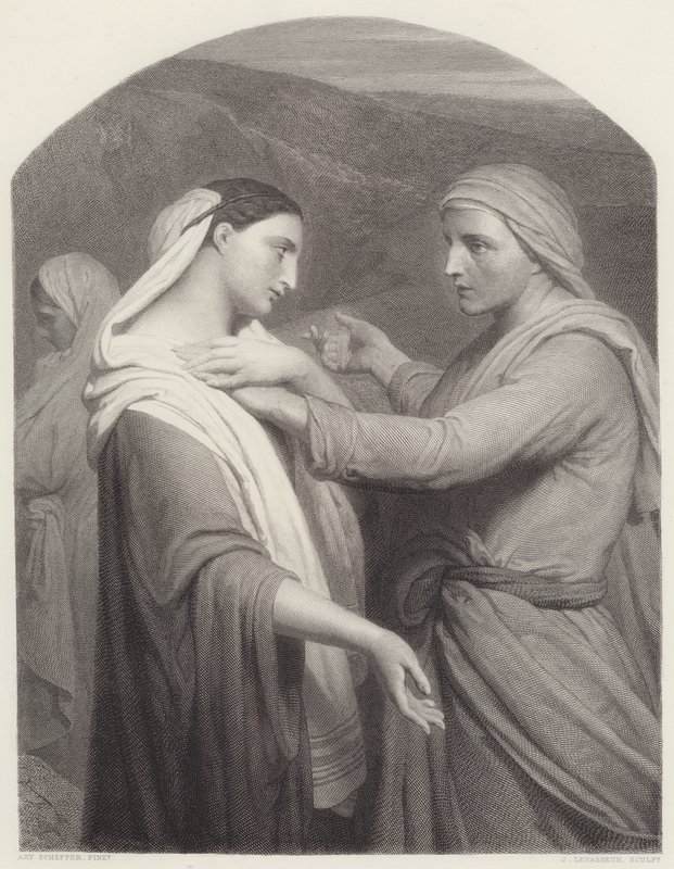 Ruth ja Naomi tekijältä Ary Scheffer