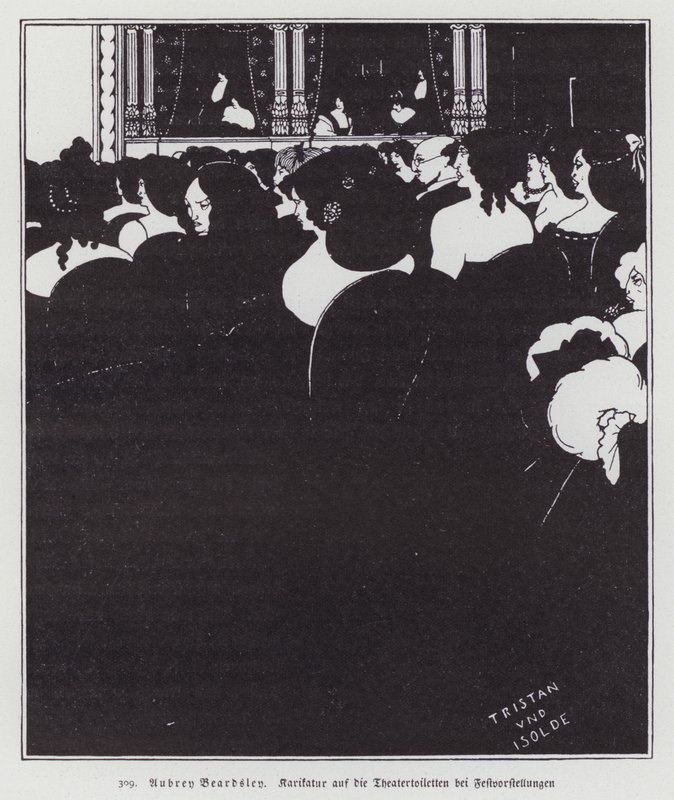 Wagnerilaiset, 1894 tekijältä Aubrey Beardsley