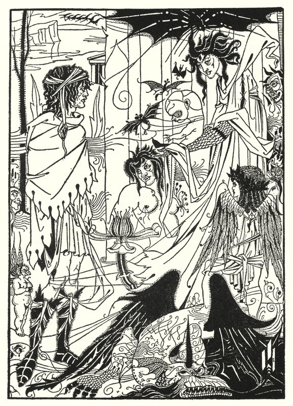 Unelmat (kaiverrus) tekijältä Aubrey (after) Beardsley