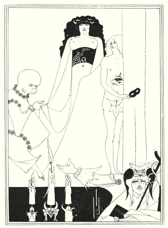 Anna Herodias (kaiverrus) tekijältä Aubrey (after) Beardsley