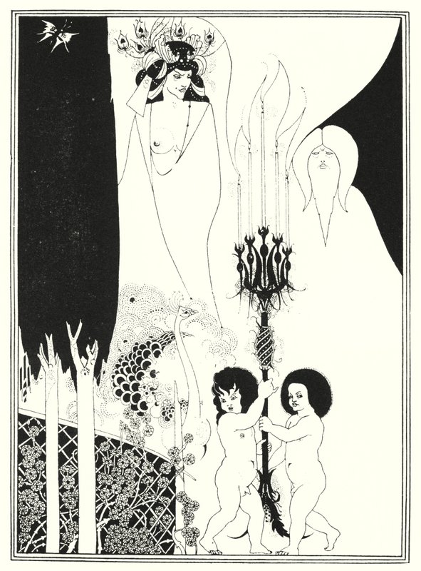 Herodeksen silmät (kaiverrus) tekijältä Aubrey (after) Beardsley