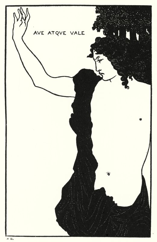 Terve ja näkemiin, Catullus, Carmen Ci tekijältä Aubrey Beardsley