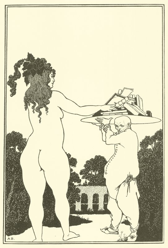 Kirjan kilpi tekijältä Aubrey Beardsley