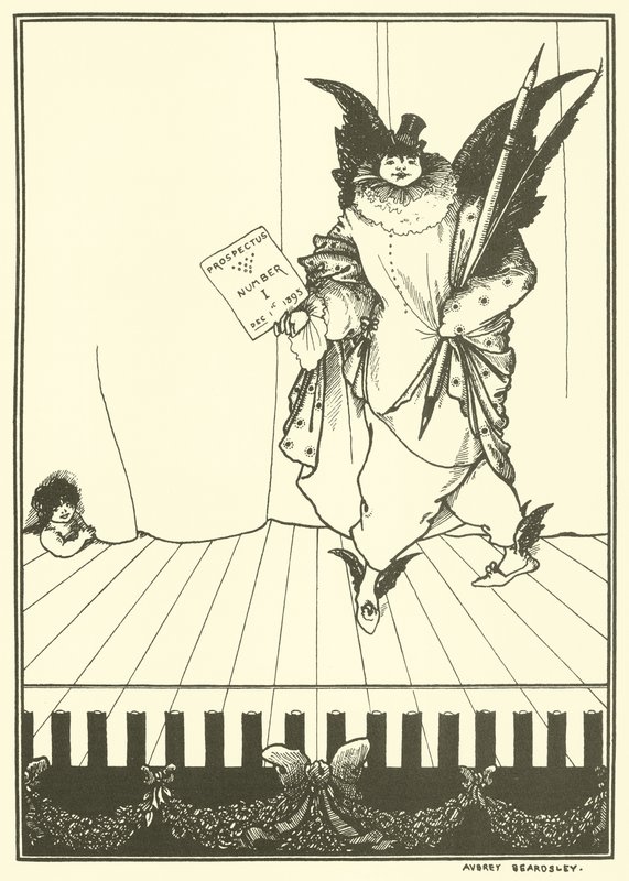 Savoyn esitteen suunnittelu tekijältä Aubrey Beardsley