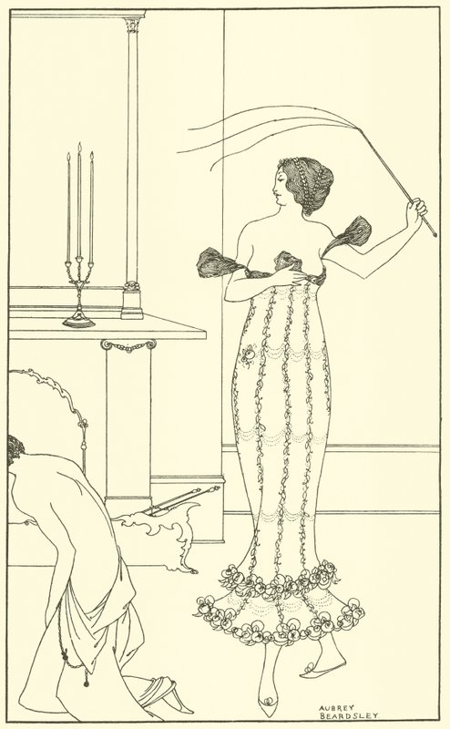 Frontispiece, täydellinen ja todellinen kertomus Earl Lavenderin upeasta tehtävästä tekijältä Aubrey Beardsley