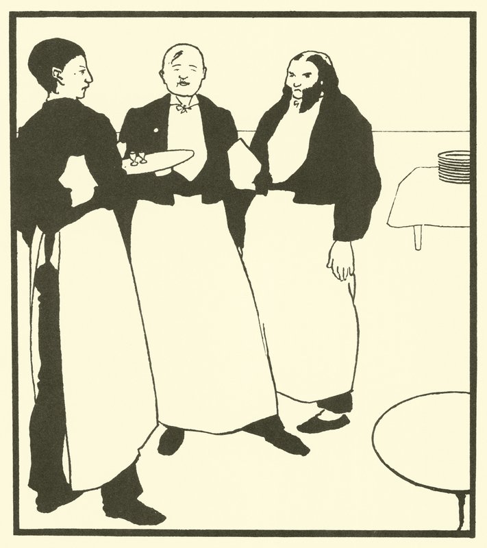 Kahvin tarjoilijat tekijältä Aubrey Beardsley