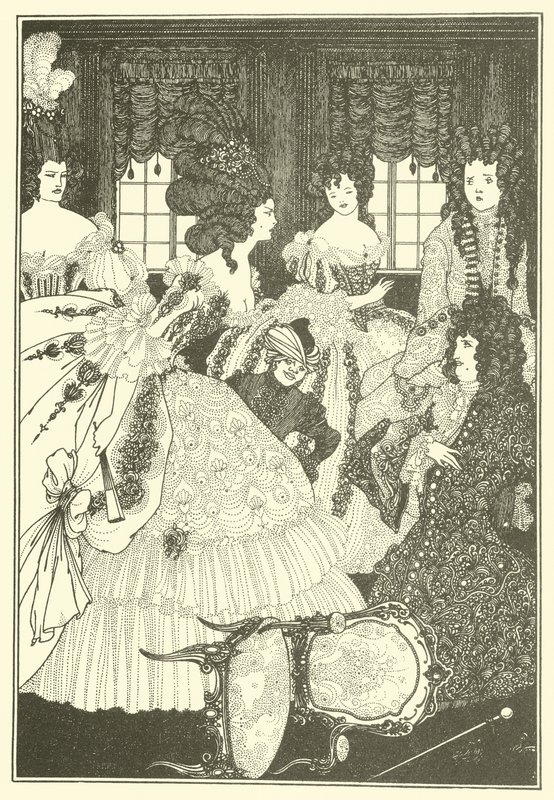 Kauniiden ja kaunottarien taistelu tekijältä Aubrey Beardsley