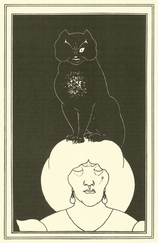 Musta kissa tekijältä Aubrey Beardsley